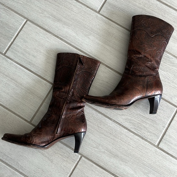 💃🏻👢 Vintage Antonio Melanie Calf Boots.Sz 7. Gently worn made in Brazil👢 - Picture 3 of 9